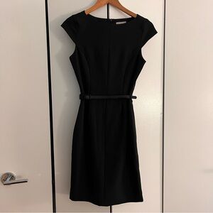 H&M Black Cap Sleeve Dress